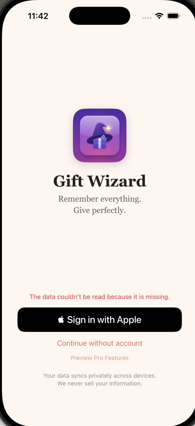 Gift Wizard screenshot 1